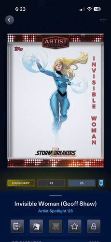 Marvel topps digital - -, artist