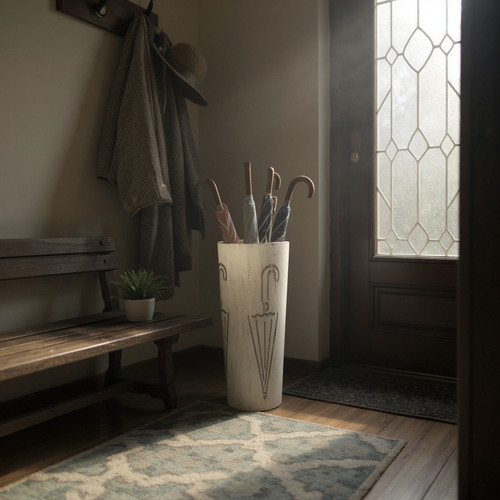 49cm tall cream - cream, metal