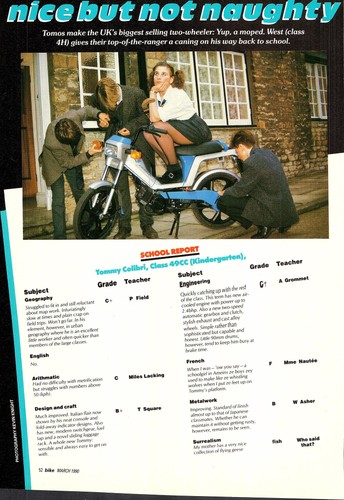 Original 1990 advert for tomos - advert,