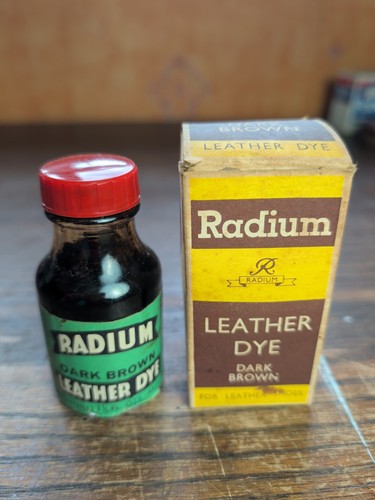 Vintage boxed radium leather - vintage,