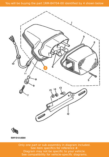 Yamaha gasket taillight - yamaha,