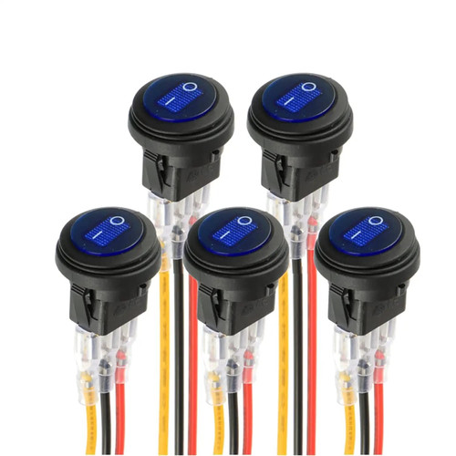 Blue led illuminated round - blue,