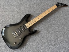 2009 Kramer Striker 211 electric guitar super strat HSS string thru Black Flame