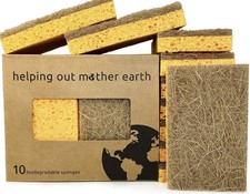 30 Eco-friendly Plastic Free Kitchen Sponge 100% Biodegradable Compostable