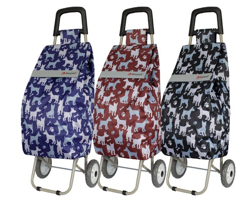Dog pattern shopping trolley - dog,