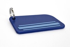 VESPA PRIMAVERA ET3  SMALLFRAME SCOOTER  KEYRING FOB BLUE/ LIGHT BLUE STRIPES