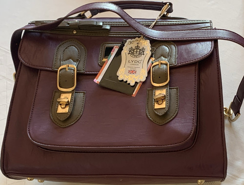 Lydc burgundy faux leather - faux,
