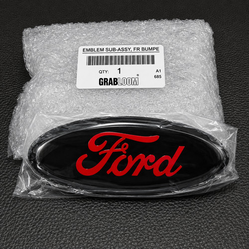 Ford red black - oval, emblem
