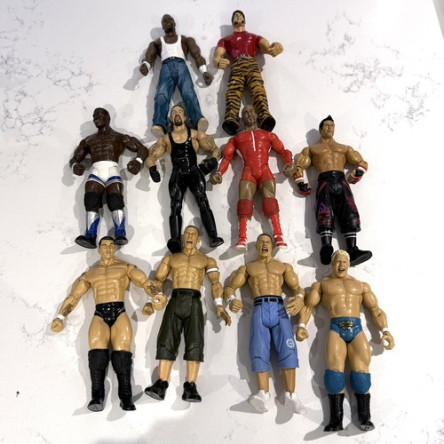 10x wwe jakks figures ruthless - wwe,