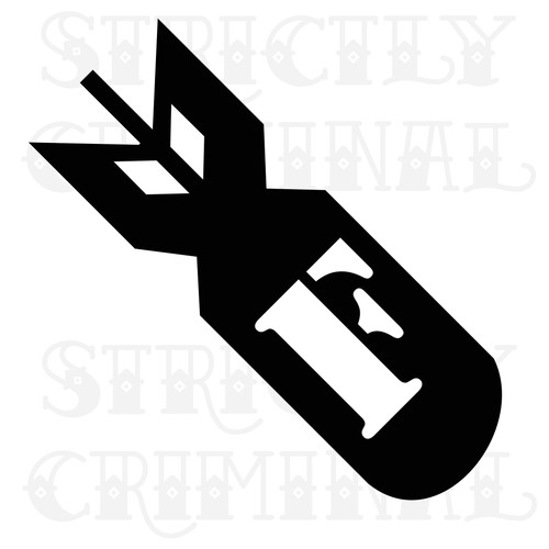 Bomb sticker decal vinyl car - bomb,