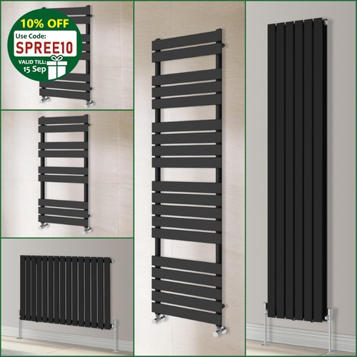 Black flat panel bathroom - flat,
