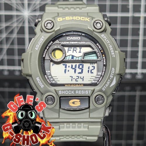 Casio shock khaki green - casio,