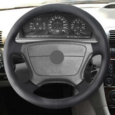 Black Steering Wheel Leather Cover For Mercedes Benz C E CL Class W202 C140 W210