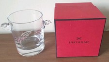 Sandown Park Horseracing Ice Bucket Wine Cooler. Inkerman Glass.