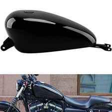 Gloss Black 3.7 Gal Fuel Gas Tank For Harley Sportster XL 883 1200 48 2007-2022
