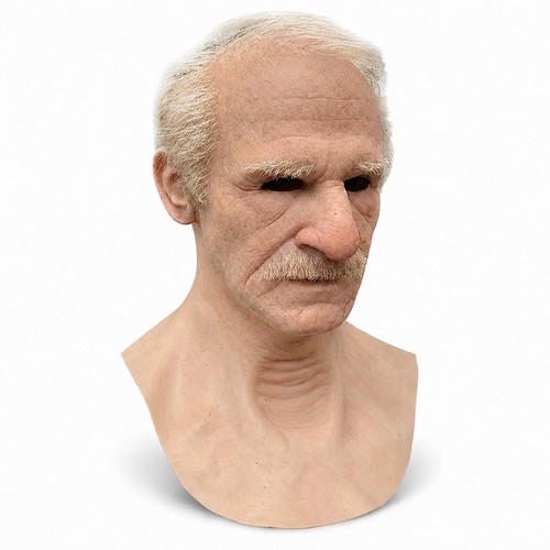 Realistic old man mask - realistic,