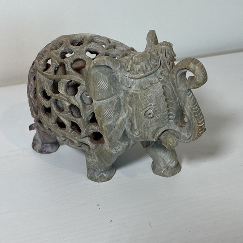 Indian hand carved soapstone - indian,