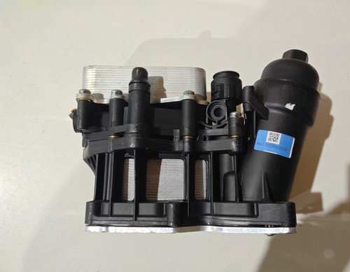 Oil filter housing with - with,