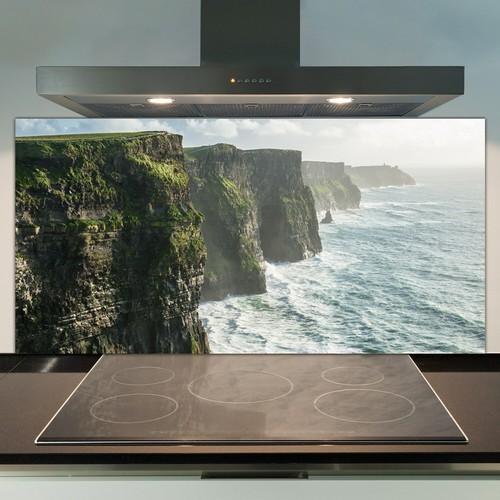 Glass kitchen splashback tile - glass,