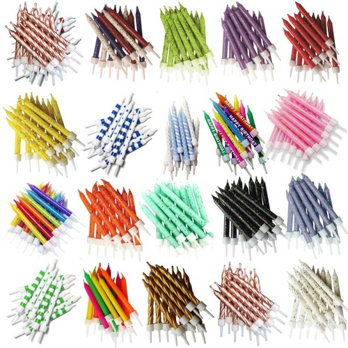 Birthday cake candles with - cake,
