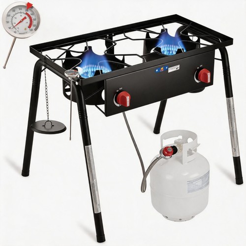 Double burner propane camp - burner,