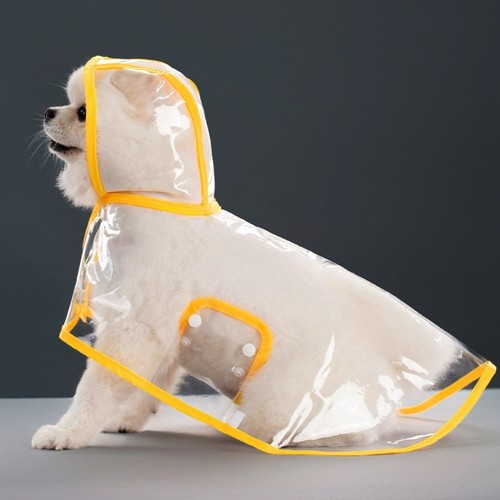 Transparent hooded pet dog - transparent,