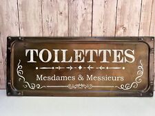 Bathroom Plaque French