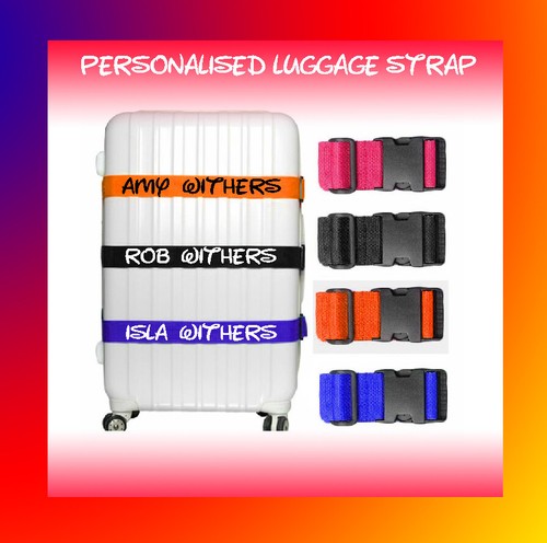 Personalised luggage strap - personalised,