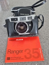 Rank Aldis Vintage  Ranger 35mm Rangefinder Film Camera With CdS Meter