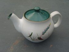 Vintage Denby Green Wheat Teapot 1 1/4 pint VGC
