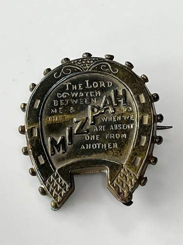 Victorian mizpah horseshoe - mizpah,