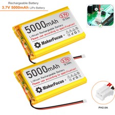 2 X Lipo Battery 3.7V 5000mAh
