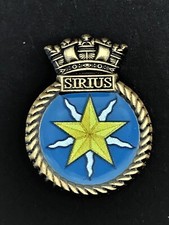 HMS Sirius Royal Navy Ship Crest Lapel Pin (C155)