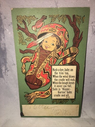 Vtg postcard native american - vtg,