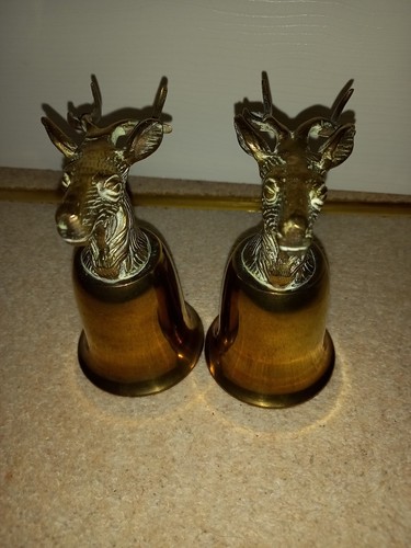 Pair vintage stag - of, head