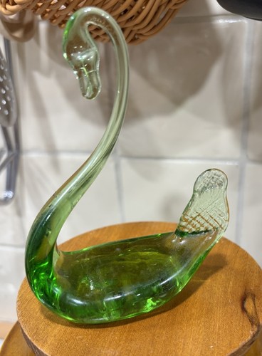 Vintage green art glass - vintage,