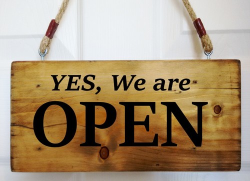 Open closed sign - open,