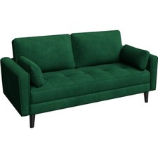 Fabric Sofa Upholstered Sofa 2 Seater Couch with Tufted Single Seat Cushion