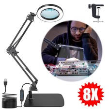 8X LED Magnifier Desk Lamp
