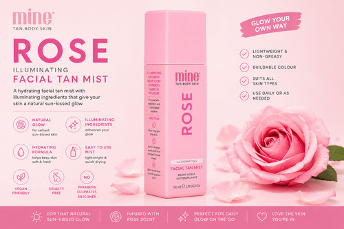 Minetan rose face tan mist - tan,