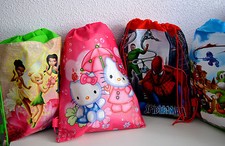 Children Character Drawstring Bag Girl's Boy's Backpack Sport Gym Beach Picnic