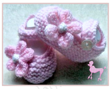 KNITTING PATTERN Baby bootees