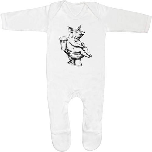 Pig ontoilet baby - 'pig,