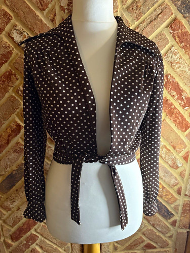 Ian peters brown white - brown, polka