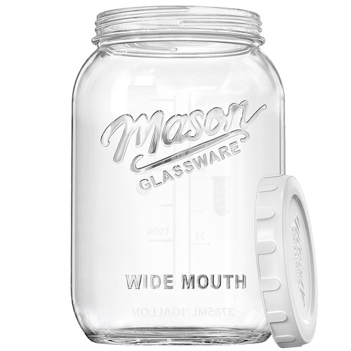 Gallon glass jar with - 1,
