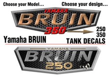 Yamaha Bruin 250 350 OEM ATV Tank Plastic Decal Graphic Sticker Kit upgrade
