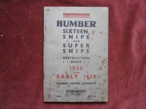 Humber sixteen snipe and super