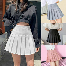 Women High Waist Skirt Pleated