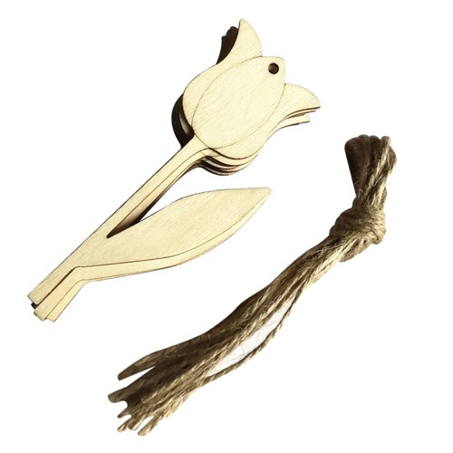Pcs wooden tulip pendant - pcs,