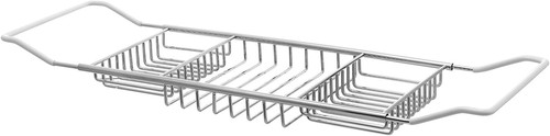 Stainless steel bathtub tray - steel,